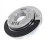 1 x SabreCut GRNSCB 45mm M14 Meuleuse d'angle en acier inoxydable robuste à changement rapide Ã‰crou de bride de retenue de verr