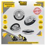 1 x SabreCut GRNSCB 45mm M14 Meuleuse d'angle en acier inoxydable robuste à changement rapide Ã‰crou de bride de retenue de verr