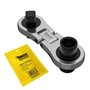 1 x SabreCut MRSC08 Dual Drive Flex Plus petit mini micro cliquet 6,3 mm HEX 1/4" carré entraînement en acier inoxydable profess