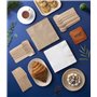 FOOGO Green Lot de 250 couverts jetables en bois et serviettes marron écru certifiés FSC®, 50 fourchettes, 50 couteaux, 50 cuill