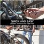 BIKE NOOK T Le support vertical original pour vélo pour le rangement dans le garage, pour une utilisation intérieure et extérieu