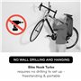 BIKE NOOK T Le support vertical original pour vélo pour le rangement dans le garage, pour une utilisation intérieure et extérieu