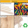 Belle Vous Spatule Bois pour Cire (Lot de 500) - Spatule Cire Epilation Jetable - Petite, Moyenne et Grande Spatule en Bois pour