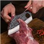 Promithi Couteau de cuisine professionnel, couperet japonais, couteau à hacher, couteau de poche utilitaire, couteau de chef pro