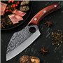 Promithi Couteau de cuisine professionnel, couperet japonais, couteau à hacher, couteau de poche utilitaire, couteau de chef pro