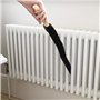 Joeji's Kitchen Brosse Radiateur Multi-Fonction et Flexible - Plumeau Radiateur Poils Longs et Fins - Manche en Bois - Gagnez en