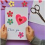 Pinsheng 100 Pièces Fleurs en Feutrine, Enveloppes de Fleurs en Tissu, Feutrée Fleurs pour Bricolage Artisanat, Scrapbooking, Co