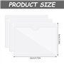 Pinsheng Lot de 10 Pochette Adhésive Carte de Visite 9 x 12cm, Transparente Étuis pour Vignettes Auto Pochette Assurance pare Br