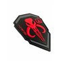 Patch Nation Écusson Bounty Hunter Boba Fett Mandalorian Bantha Skull en PVC noir pour paintball