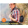 TREKOLOGY Grand Coussin Gonflable - Coussin de Camping en Aluminium pour la Plage et Le Camping - Oreiller Gonflable pour Les Av