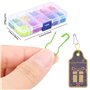 Jinlaili 300PCS Poire Goupilles De Sécurité, Épingles Ampoules, Épingles à Nourrice en Métal avec Boîte de Rangement, Gourde Épi
