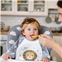 2 pcs Bavoirs Bébé avec Manches, Bavoir Etanche à Manchs Longue, Bavoirs Imperméables pour Bébé, Bavoir d'alimentation pour bébé