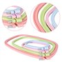 Lot de 3 cerceaux à broder rectangulaires carrés en ABS pour broderie au point de croix, outil de couture pour loisirs créatifs,