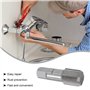 Naapesi Taraud à Filetage Métrique, Taraud machine de 3/4 Pouce, Argent Acier Carbone Taraud Machine 55 Degrés Robinet de tuyau 