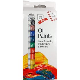 AIBC Just Believe... Lot de 10 tubes de peinture à l'huile - 12 ml chacun - Idéal pour les paysages et les portraits