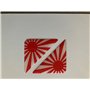 Gelz Autocollant pour plaque d'immatriculation Motif soleil levant du Japon Rouge/blanc 55 mm