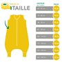 schlummersack Slumbersac gigoteuse à pieds été pour bébé 0.5 Tog 80 cm en mousseline de bambou, douce et légère, Kangaroo | Turb