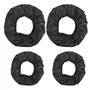 Anseom 4Pcs Housse de Roue Poussette Couverture de Roue de Poussette Infantile Enjoliveur de Roue de Poussette Oxford Tissu Bébé