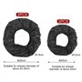Anseom 4Pcs Housse de Roue Poussette Couverture de Roue de Poussette Infantile Enjoliveur de Roue de Poussette Oxford Tissu Bébé