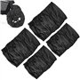 Anseom 4Pcs Housse de Roue Poussette Couverture de Roue de Poussette Infantile Enjoliveur de Roue de Poussette Oxford Tissu Bébé