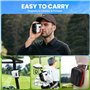 Overmont Télémètre de golf avec pente – Télémètre laser de 1 200 m avec grossissement 6,5x rechargeable, verrouillage des vibrat