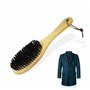 Brosse à vêtements pour enlever les peluches en bois de sanglier pour poils de cachemire