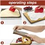 volumoon Tapis de Cuisson Silicone pour Roulés Suisses, 4 Pcs Plaque à Genoise Non-adhésive, Tapis à Gâteau Roulé Réutilisable p