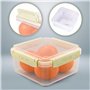 BELLE VOUS Lot de 3 Boites Conservation Alimentaires Plastique avec Couvercles - 530ml, 950ml & 1500ml Boîtes Hermétiques Réutil