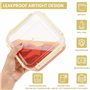 BELLE VOUS Lot de 3 Boites Conservation Alimentaires Plastique avec Couvercles - 530ml, 950ml & 1500ml Boîtes Hermétiques Réutil