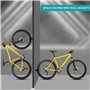Belle Vous Clip d’Accroche Velo Mural - Crochet Velo Mural d’Intérieur/Extérieur - Porte Velo Mural pour Garage - Support Mural 
