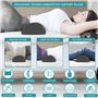 BELLE VOUS Coussin Lombaire - Soutien Respirant en Mousse à Mémoire de Forme - Coussin Lombaire Chaise Bureau, Voiture, Voyage o