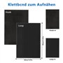 OdiuK Lot de 8 bandes Velcro à coudre - 20 x 30 cm - Bande Velcro à coudre - Large bande Velcro noire à coudre - Bandes Velcro p