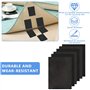 OdiuK Lot de 8 bandes Velcro à coudre - 20 x 30 cm - Bande Velcro à coudre - Large bande Velcro noire à coudre - Bandes Velcro p