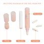 Wisebom 4 Pièces Stylo Correcteur Vernis à Ongles, Nail Art Correcteur Stylo Stylo Dissolvant Pour Vernis À Ongles Stylo avec 12