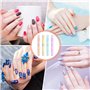 Wisebom 4 Pièces Stylo Correcteur Vernis à Ongles, Nail Art Correcteur Stylo Stylo Dissolvant Pour Vernis À Ongles Stylo avec 12