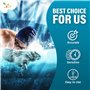 Kit de bandelettes de test d'eau 7 en 1 VED pour spa, piscine et bain à remous - 100 bandelettes de test d'eau pour le chlore li