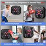 Machine de Boxe Musicale, Music Boxing Machine Bluetooth Rechargeable à Montage Mural avec 3 Niveaux de Vitesse, Gants, Lumières