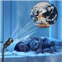 Colexy Veilleuse Projecteur Terre-Lune 2 en 1, Lampe de Projection LED avec Rotation à 360°, USB Rechargeable, Décoration de Cha