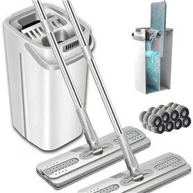 Lot de 2 serpillères avec seau