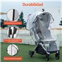 CNMTCCO Habillage Pluie Universelle Pour Poussette, Protection Pluie Poussette Universelle Fenêtre Contact et Ouverture Frontale