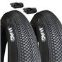 2 pneus 20 x 4.0 + chambres à air Paire de pneus SLICK FAT Bike E-Bike Roues 20"