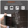 Stick Well Rouleau de film rétractable – 400 mm x 150 m, solide et durable, extensible, résistant à l'eau et à l'humidité, de qu