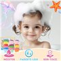 Mapille 9PCS Bombes de Bain pour Enfants avec surprise à l'intérieur, Boules de Bain avec bracelets sirène, Coffret de Bombes de