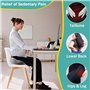 Coussin de Siège en Mousse à Mémoire, Coussin de Siège de Chaise de Bureau, Coussin de Chaise Orthopédique Ergonomique, Coussin 