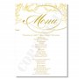 Lot de 10 cartes de menu de mariage A6