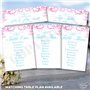 Lot de 10 cartes de menu de mariage A6