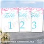 Lot de 10 cartes de menu de mariage A6