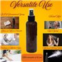ProTech Lot de 4 vaporisateurs multi-usages en verre ambré de 200 ml avec pulvérisateur à brume fine, pour beauté, nettoyage et 