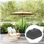 Outsunny Pied de parasol de jardin à remplir, support de parasol robuste, jusqu'à 24 kg avec support ou 20 kg d'eau, pied de par