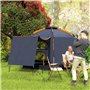 Outsunny Tente de camping pop-up automatique, installation instantanée pour 2 à 4 personnes avec fenêtres en maille, étanche et 